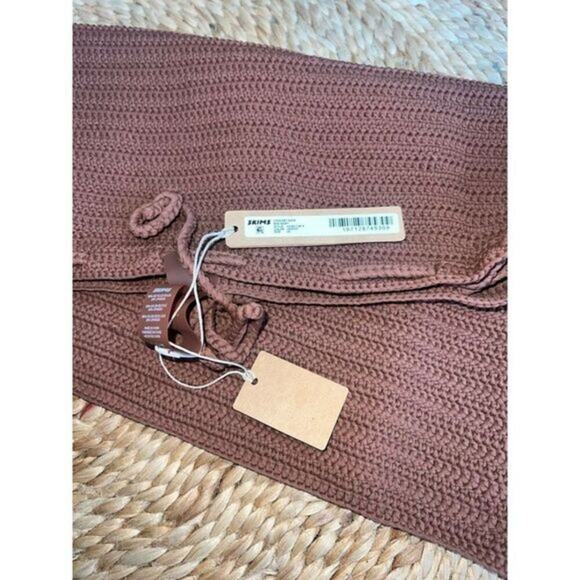 Size 4X SKIMS Crochet Swim Mini Skirt in Jasper - Skims‎ Swim Wear Size 4x - Picture 3 of 3